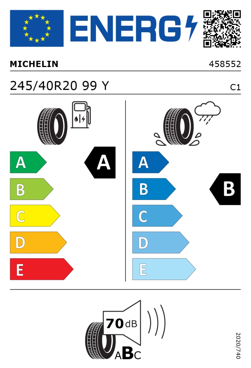 Michelin EPR 245/40R20 99Y