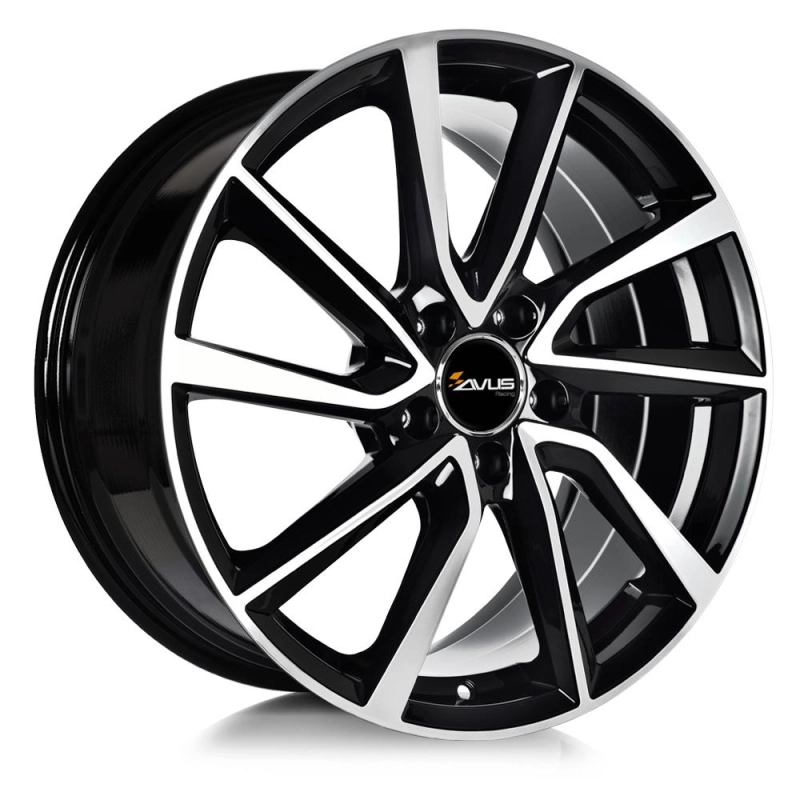 Avus AC-518 Black Polished 7x17 5x108 ET50 CB63,4 60° 690 kg