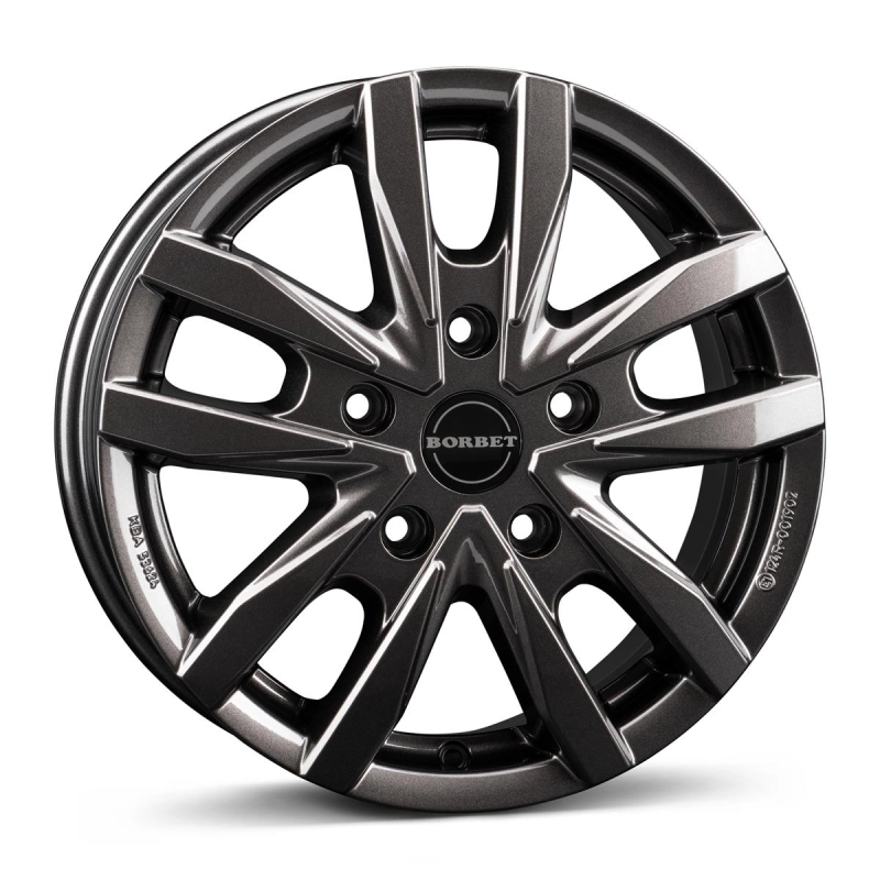Borbet CW5 mistral anthracite glossy 6x16 5x118 ET68 CB71,1 60° 1350 kg 497705