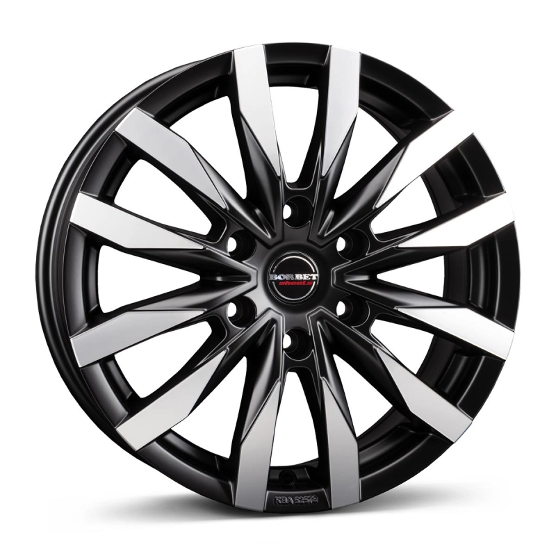 Borbet CW6 black polished matt 6,5x16 6x130 ET62 CB84,1 60° 1350 kg 497024