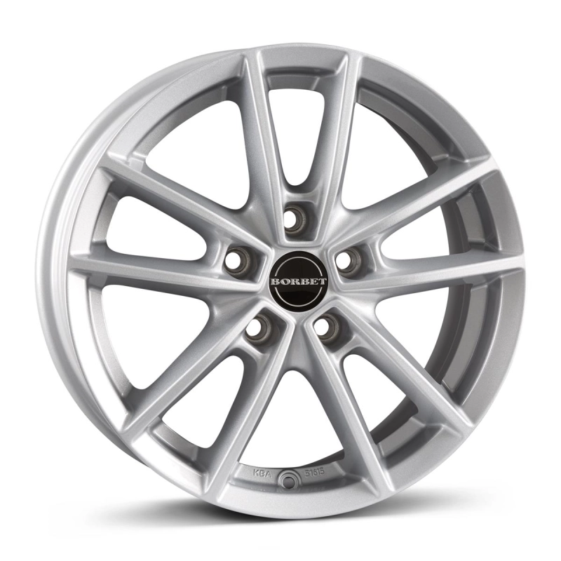 Borbet W Crystal Silver 6,5x16 5x114.3 ET45 CB72,6 60° 700 kg 496951