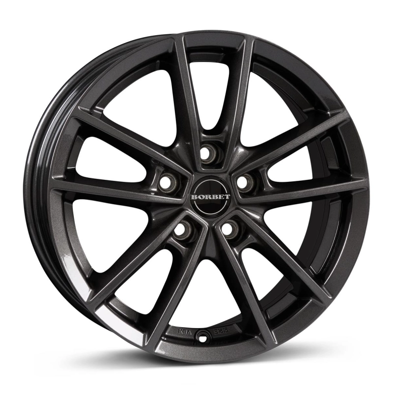 Borbet W mistral anthracite glossy 7x17 5x114.3 ET50 CB72,6 60° 650 kg 496410