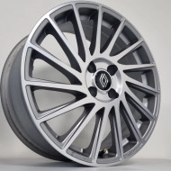 BROCK B39 7X17 4X100 ET37/60 SZARY/POLER DEMO