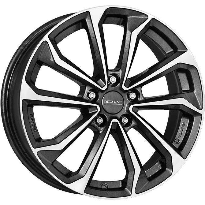 Dezent KS dark Gunmetal/polished 7,5x18 5x114,3 ET45 CB67,1 60° 730 kg TKSF0FP45E