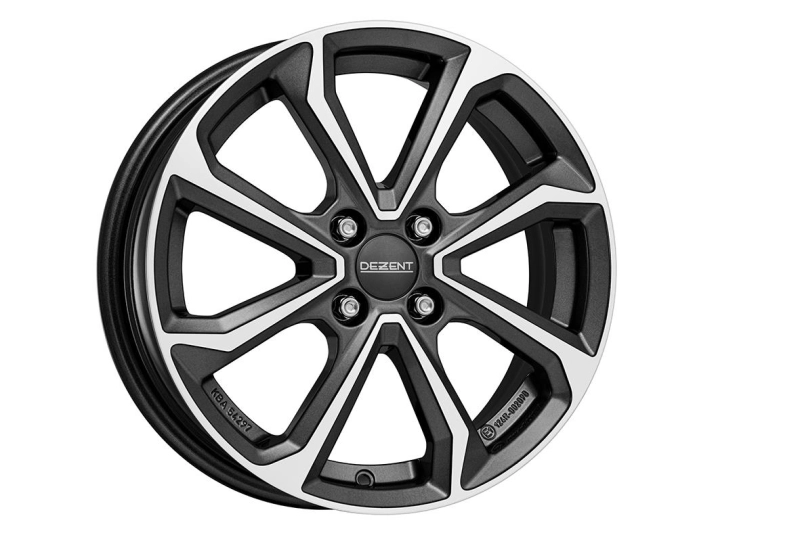 Dezent KT dark Gunmetal/polished 6x16 4x100 ET50 CB54,1 60° 475 kg TKTO2FP50E