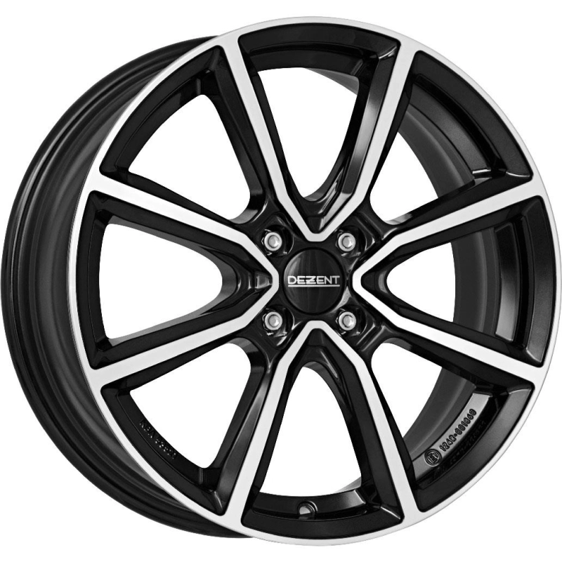 Dezent TN dark Black/polished 6x16 4x100 ET50 CB54,1 60° 590 kg TTNO2BP50E Dezent TN dark Black/polished 6x16 4x100 ET50 CB54,1 60° 590 kg TTNO2BP50E