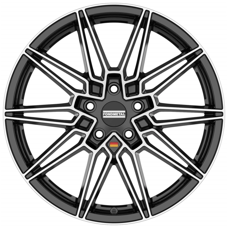 Fondmetal Thoe Glossy Black Machined 8x19 5x120 ET29 CB72,6 60° 775 kg RF18202