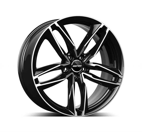 GMP ATOM 8.5X19 5X112 ET45/66.5 CZARNY/POLER
