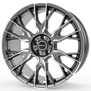 GMP FENDER 9.5X21 5X112 ET36/66.6 SZARY/POLER