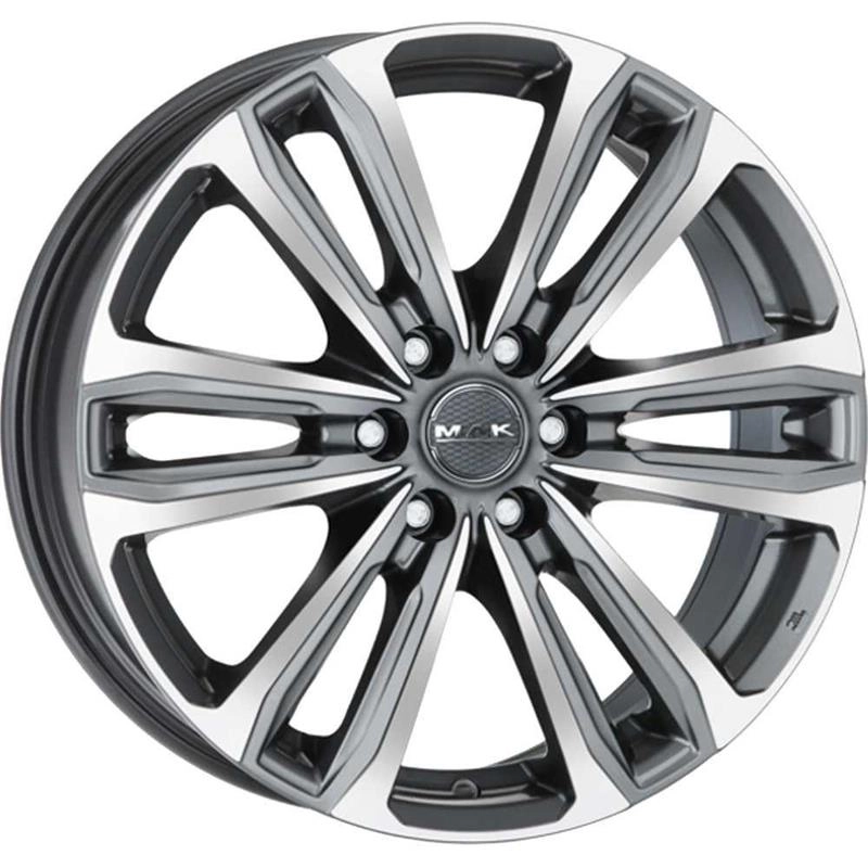 MAK Safari6 Gun Met-Mirror Face 8x18 6x130 ET53 CB84,1 60° 1215 kg F8080AF6QM53M3