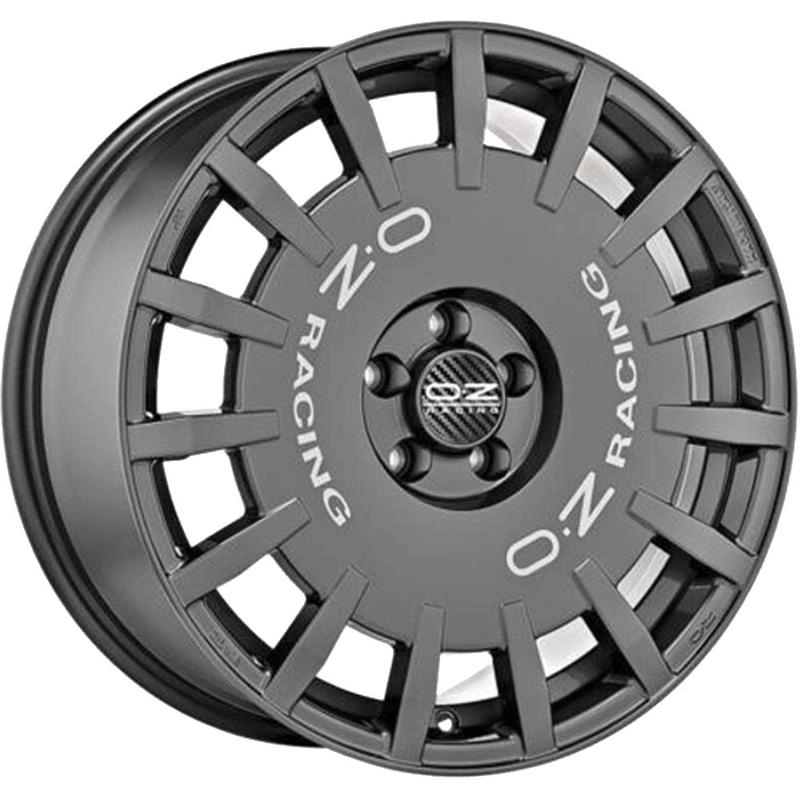 OZ Racing Rally Racing Dark Graphite Silver Lettering 8x18 5x114.3 ET45 CB75,0 60° 650 kg W01A12206T9