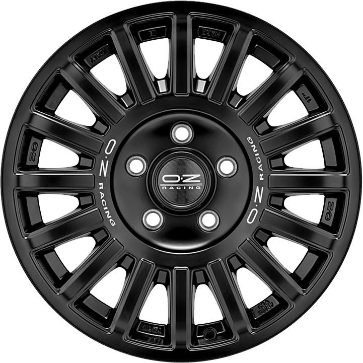 OZ Racing Rally Raid Matt Black Silver Lettering 8,5x18 5x130 ET48 CB71,5 R14 950 kg W01C01157R9