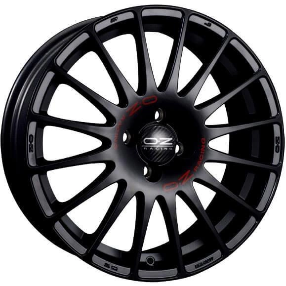 OZ Racing Superturismo GT Matt Black Red Lettering 7,5x17 5x112 ET35 CB75,0 R12 715 kg W0168120079