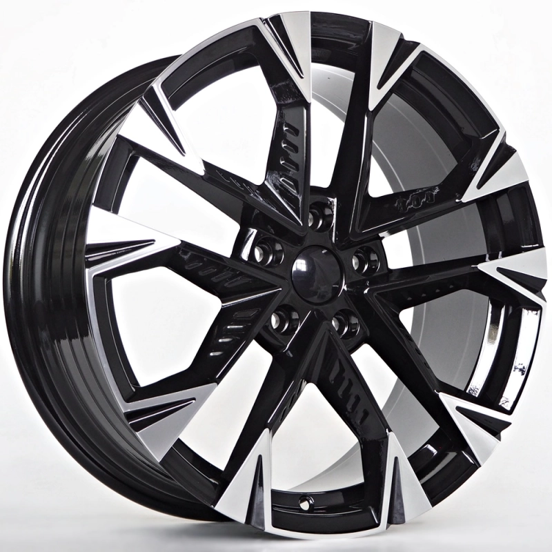 Ratlankis Ezra 8X18 5X112 ET45 57,1 Black machined spokes