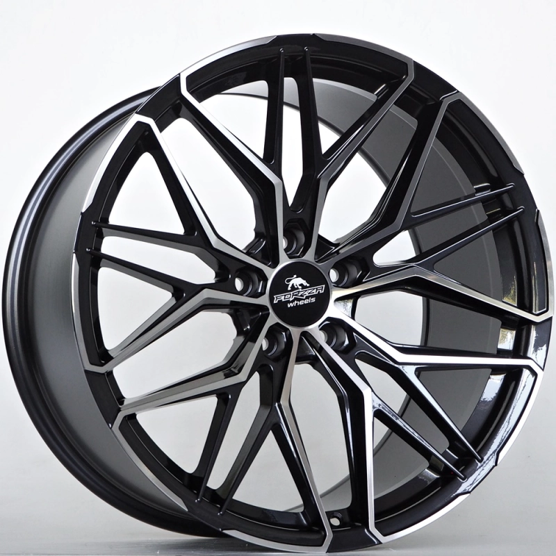 Ratlankis Forzza Stone 10,5X20 5X112 ET40  66,56 Black Magic Face Polished