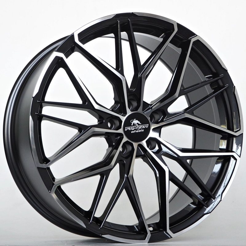 Ratlankis Forzza Stone 8,5X20 5X112 ET25  66,56 Black Magic Face Polished