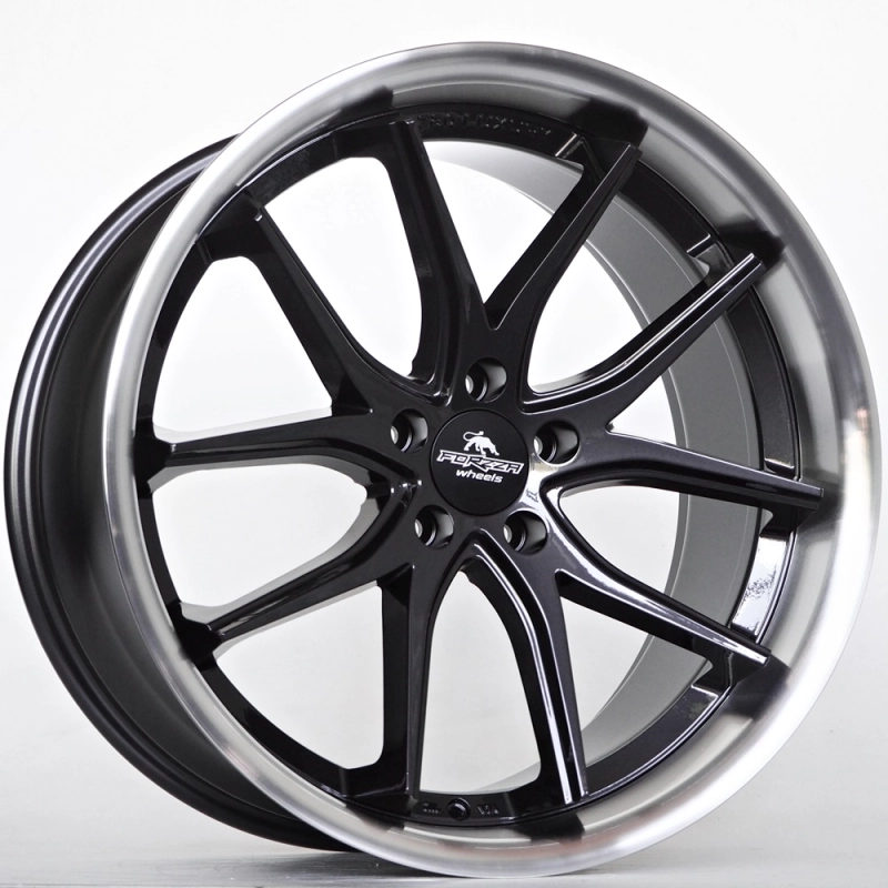 Ratlankis Forzza Storm 10,5X20 5X112 ET40  66,45 Black Magic Lip Polished