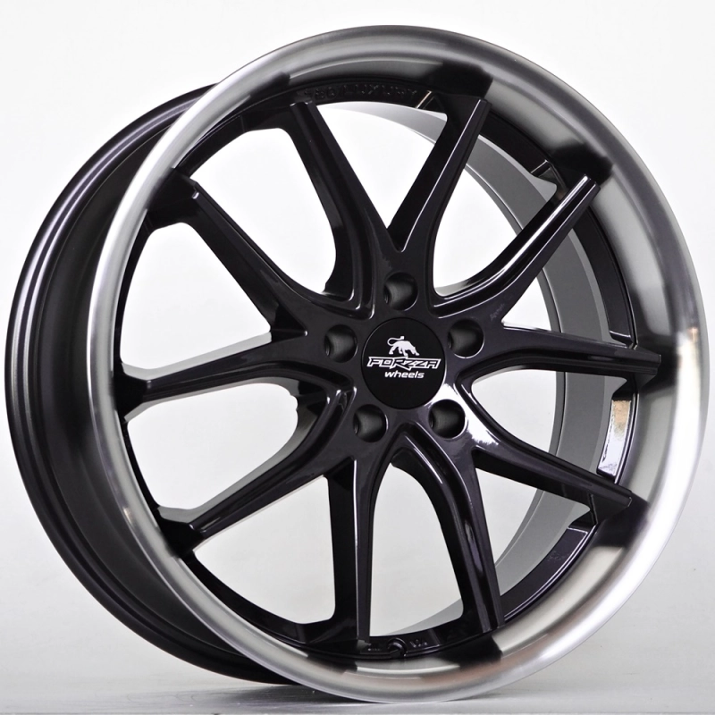 Ratlankis Forzza Storm 8,5X19 5X112 ET25 66,45 Black Magic Lip Polished