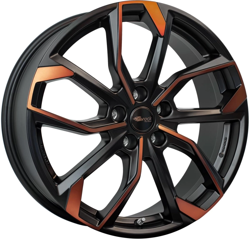RC Design RC34 Black Orange Matt (BOM) 7,5x19 5x112 ET50 CB57,1 R13 750 kg 355738