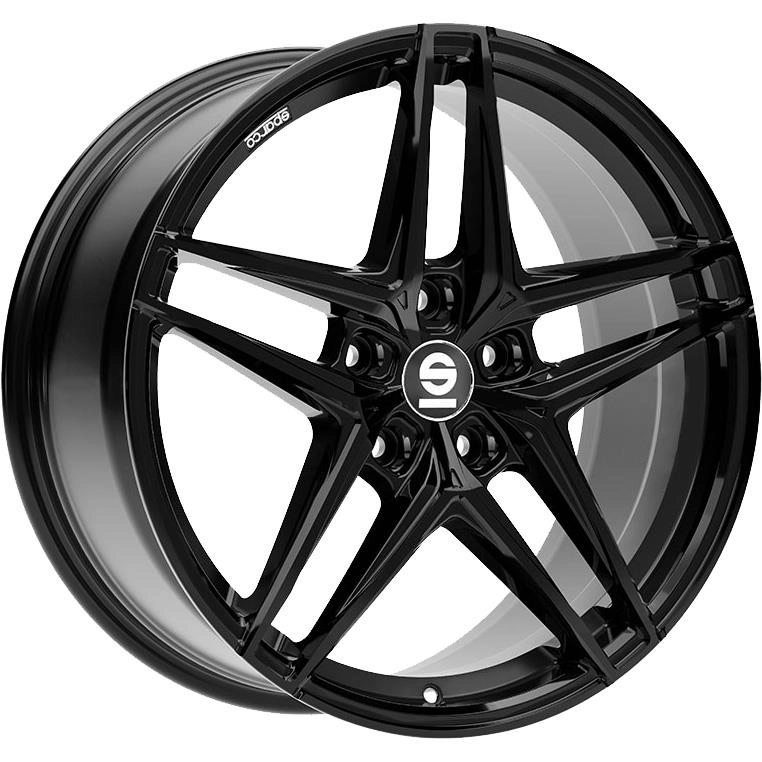 Sparco Record Gloss Black 8,5x19 5x120 ET29 CB72,6 60° 660 kg W29097001C5
