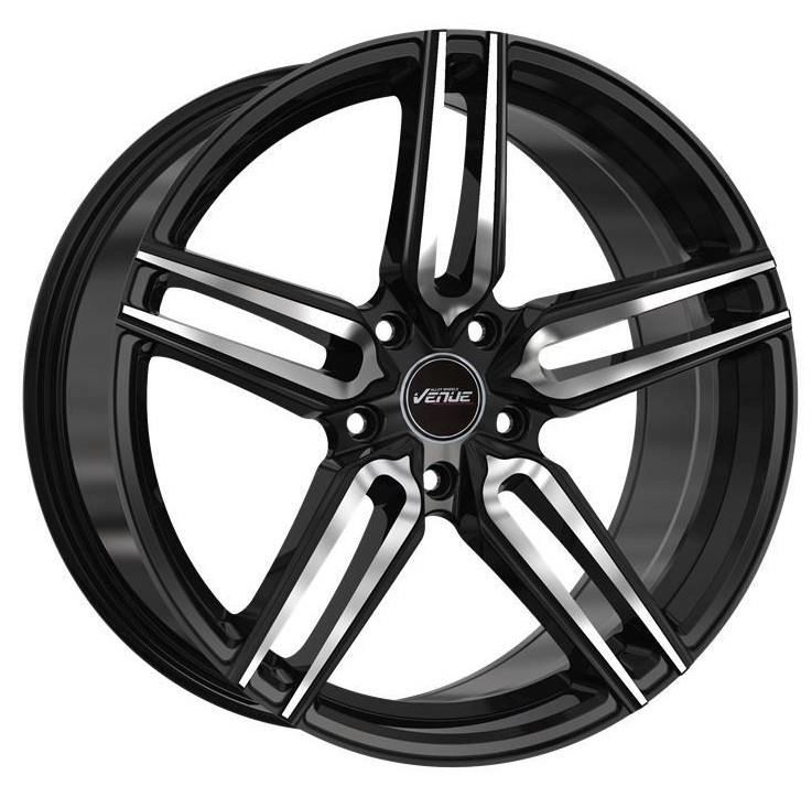 Venue Meta Black Polished 9x18 5x112 ET42 CB66,6 60° 690 kg VMT1890511242666BLP