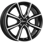 Dezent TN dark Black/polished 6,5x17 4x108 ET32 CB65,1 Flat 630 kg TTN93BP32E