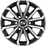 MSW 48 Van 6 Holes Gloss Black Full Polished 6,5x16 6x120 ET50 CB74,5 60° 1350 kg W19341003T56