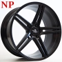 Ratlankis Forzza Bosan 10,5X21 5X112 ET38 66,45 Satin Black FLOW FORMING (NP)