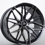 Ratlankis Forzza Stone 10,5X20 5X112 ET40  66,56 Black Magic Face Polished