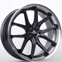 Ratlankis Forzza Storm 9,5X19 5X120 ET38 72,56 Black Magic Lip Polished
