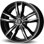 Reds Fast Matt Black polished 6,5x16 5x100 ET40 CB72,3 60° 535 kg WFAE65640500E